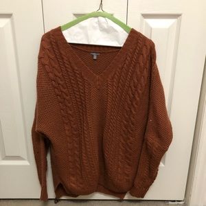 Burnt orange sweater